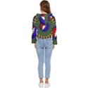 Grateful Dead Bear Pattern Women s Lightweight Cropped Hoodie View4