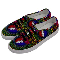 Grateful Dead Bear Pattern Men s Classic Low Top Sneakers