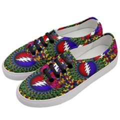 Grateful Dead Bear Pattern Women s Classic Low Top Sneakers by Maspions