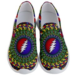 Grateful Dead Bear Pattern Men s Lightweight Slip Ons