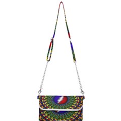 Grateful Dead Bear Pattern Mini Crossbody Handbag