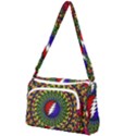 Grateful Dead Bear Pattern Front Pocket Crossbody Bag View1