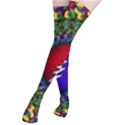 Grateful Dead Bear Pattern Thigh High Stockings View2