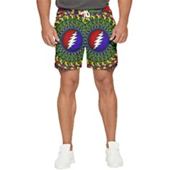 Grateful Dead Bear Pattern Men s Runner Shorts