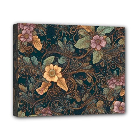 Floral Seamless Pattern Decorative Canvas 10  X 8  (stretched) by Paksenen