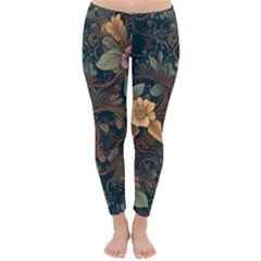 Floral Seamless Pattern Decorative Classic Winter Leggings