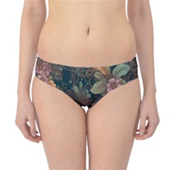 Floral Seamless Pattern Decorative Hipster Bikini Bottoms by Paksenen