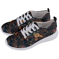 Floral Seamless Pattern Decorative Men s Lightweight Sports Shoes by Paksenen