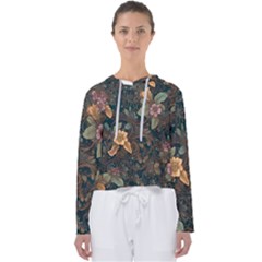 Floral Seamless Pattern Decorative Women s Slouchy Sweat