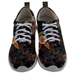 Floral Seamless Pattern Decorative Mens Athletic Shoes by Paksenen