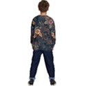 Floral Seamless Pattern Decorative Kids  Crewneck Sweatshirt View4