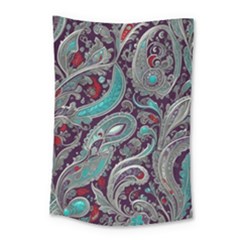 Seamless Pattern Paisley Decorative Small Tapestry by Paksenen