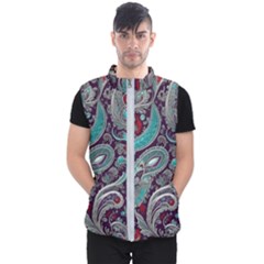 Seamless Pattern Paisley Decorative Men s Puffer Vest