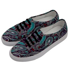 Seamless Pattern Paisley Decorative Men s Classic Low Top Sneakers by Paksenen