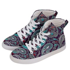 Seamless Pattern Paisley Decorative Men s Hi-top Skate Sneakers by Paksenen