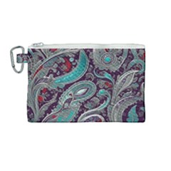 Seamless Pattern Paisley Decorative Canvas Cosmetic Bag (medium) by Paksenen