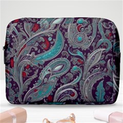 Seamless Pattern Paisley Decorative Make Up Pouch (large) by Paksenen