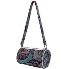 Seamless Pattern Paisley Decorative Mini Cylinder Bag by Paksenen