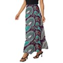 Seamless Pattern Paisley Decorative Tiered Ruffle Maxi Skirt View2