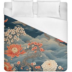 Seamless Pattern Chinoiserie Flowers Duvet Cover (king Size)