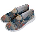 Seamless Pattern Chinoiserie Flowers Women s Lightweight Slip Ons View2