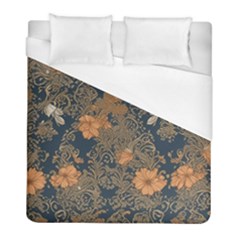 Seamless Pattern Patterns Leaves Vintage Duvet Cover (full/ Double Size)