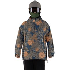 Seamless Pattern Patterns Leaves Vintage Men s Ski And Snowboard Waterproof Breathable Jacket