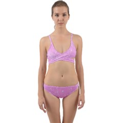 Pink Wrap Around Bikini Set