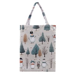 Snowman Snow Christmas Classic Tote Bag