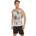 Snowman Snow Christmas Men s Wide Collar Tank Top View2