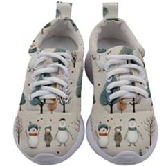 Snowman Snow Christmas Kids Athletic Shoes