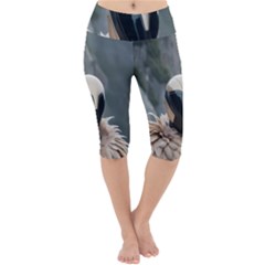 Digital Rebel  Lightweight Velour Cropped Yoga Leggings by 1xmerch