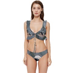 Digital Rebel  Low Cut Ruffle Edge Bikini Set by 1xmerch