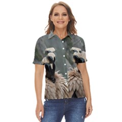 Digital Rebel  Women s Short Sleeve Double Pocket Shirt