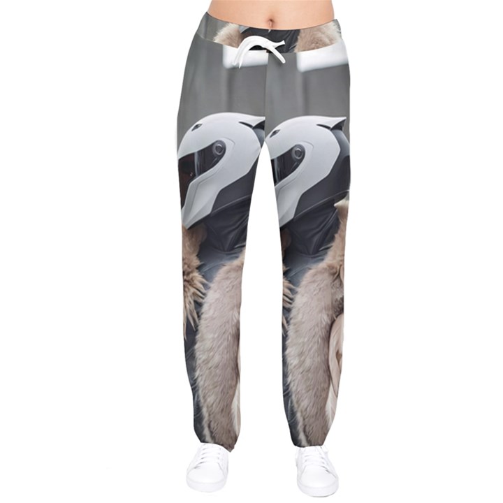 Digital Rebel 6 Women Velvet Drawstring Pants