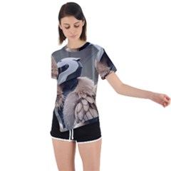 Digital Rebel 6 Asymmetrical Short Sleeve Sports T-shirt by 1xmerch