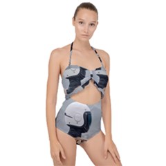 Digital Rebel (7) Scallop Top Cut Out Swimsuit by 1xmerch