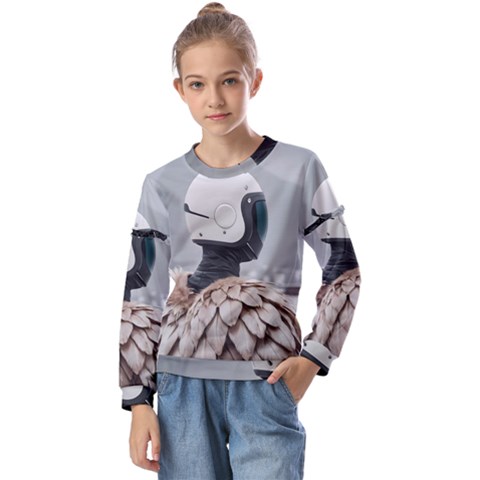 Digital Rebel (7) Kids  Long Sleeve T-shirt With Frill  by 1xmerch