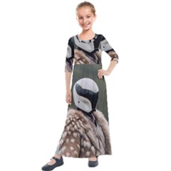 Digital Rebel (13) Kids  Quarter Sleeve Maxi Dress by 1xmerch