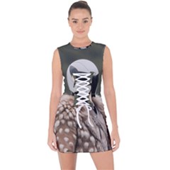 Digital Rebel (13) Lace Up Front Bodycon Dress