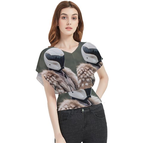 Digital Rebel (13) Butterfly Chiffon Blouse by 1xmerch