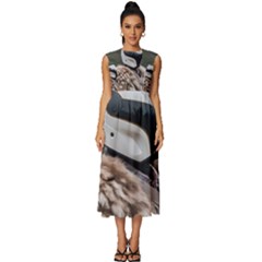 Digital Rebel (13) Sleeveless Round Neck Midi Dress by 1xmerch