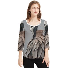 Digital Rebel (18) Chiffon Quarter Sleeve Blouse by 1xmerch