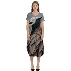 Digital Rebel (18) T-shirt Midi Dress With Pockets by 1xmerch