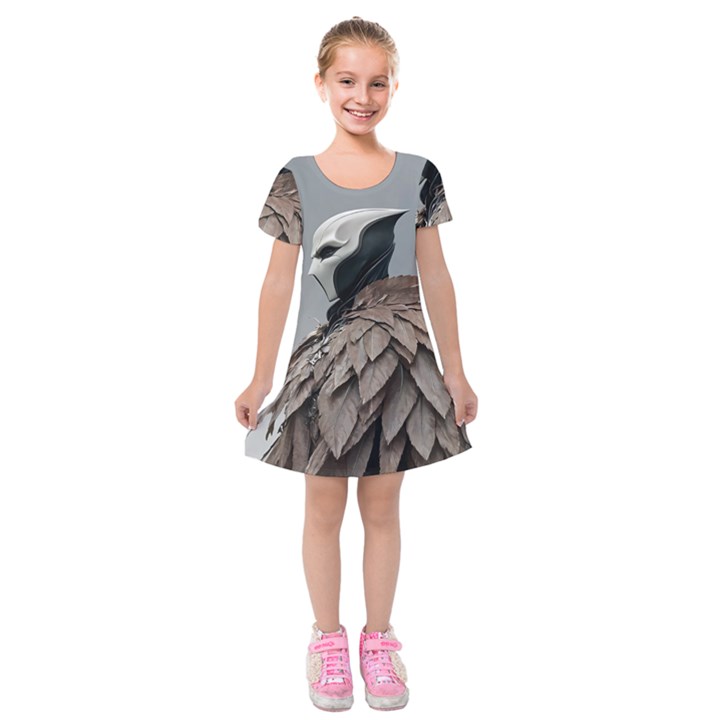 Digital Rebel (18) Kids  Short Sleeve Velvet Dress