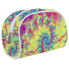 Fractal Spiral Abstract Background Vortex Yellow Make Up Case (medium)