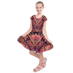 Trippy Garland Kids  Short Sleeve Dress