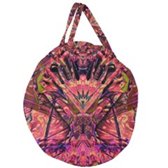 Trippy Garland Giant Round Zipper Tote