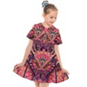 Trippy Garland Kids  Short Sleeve Shirt Dress View1