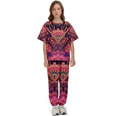 Trippy Garland Kids  T-shirt And Pants Sports Set